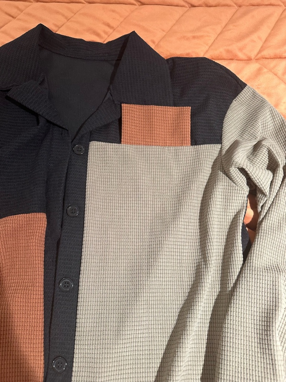 Colorblock Oversized Jacket - Picture 2 of 3